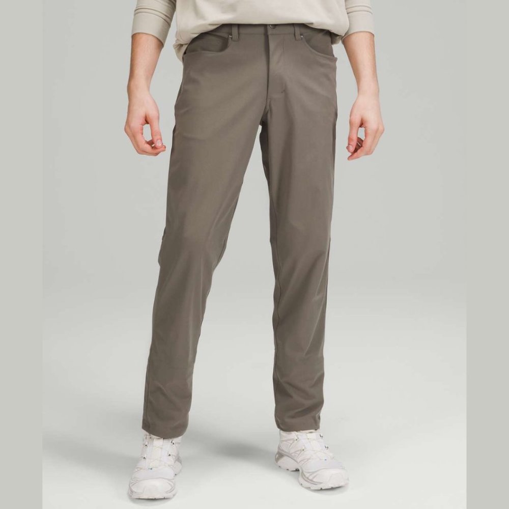 {Lululemon} ABC Slim-Fit 5 Pocket Pant 34"L Warpstreme in Rover